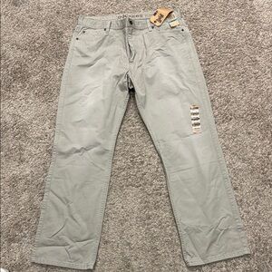 Dockers Gray Casual Pants flat front new with tags